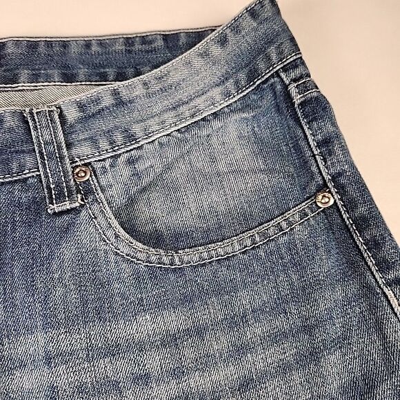 Ecko Unltd Jeans Mens 34 Blue Denim Relaxed Fit Straight Leg Hip Hop y2k - Picture 3 of 12